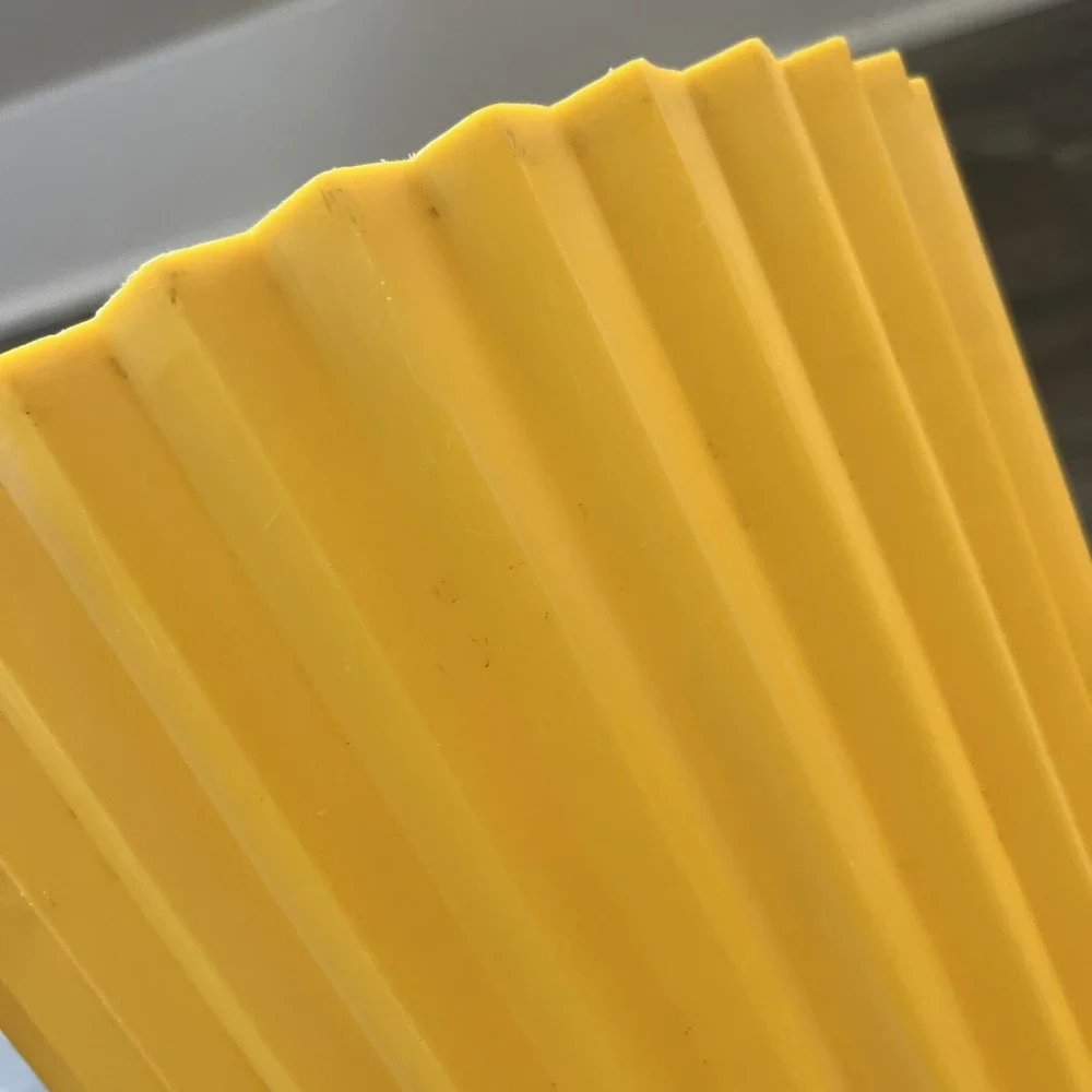 Vtg 1960s Fesco‎  Plastic Waste Paper Basket  #4836 Rare MCM Yellow